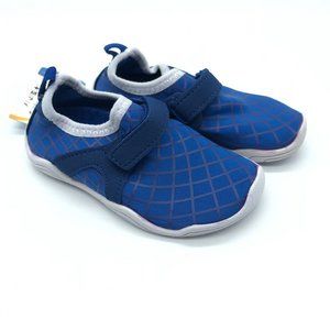 Toddler Boys Water Shoes Slippers Slip On Fabric Blue Lightweight 23 US 8